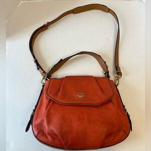 MCM two-way leather bag‎
